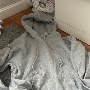 Brandy Melville Heather Gray Zip-Up